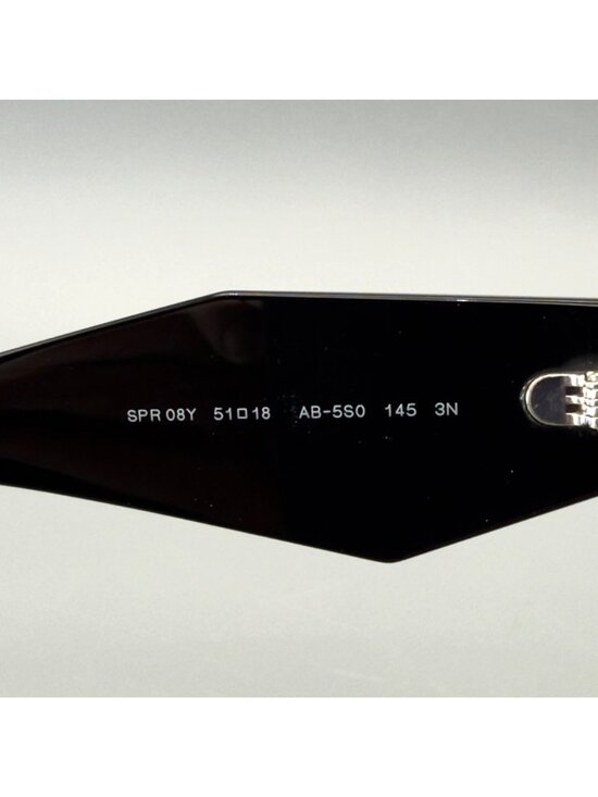 Prada PR 08YS 1AB5S0 Sunglasses Black Dark Grey 51 18 145 3N READ main image 7